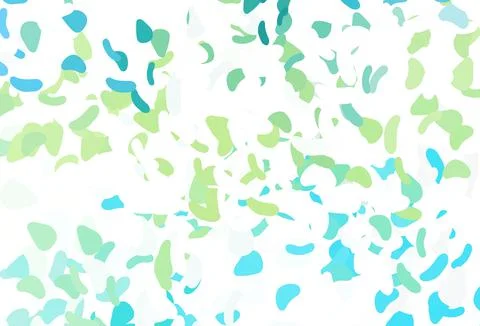 Light Green, Yellow vector texture with random forms. Stock Illustration