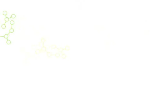 Light Green, Yellow vector texture with artificial intelligence concept. Stock Illustration