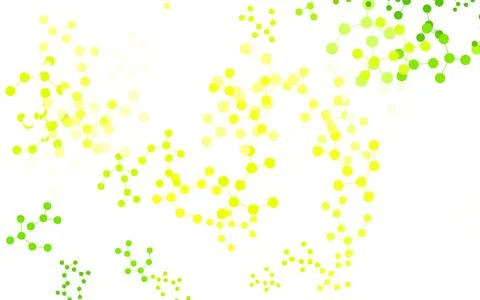 Light Green, Yellow vector texture with artificial intelligence concept. Stock Illustration