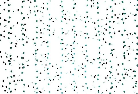 Light Green, Yellow vector texture in poly style with circles, cubes. Stock Illustration