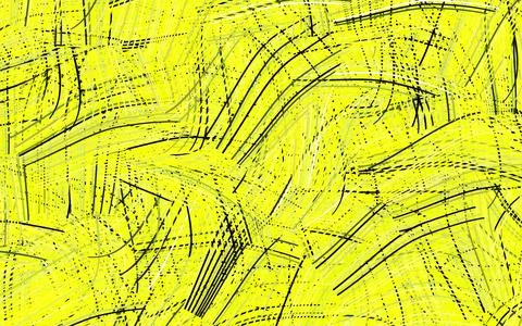 Light Green, Yellow vector texture with wry lines. Stock Illustration