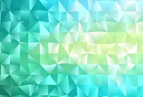 Light Green, Yellow vector triangle mosaic texture. Stock Illustration