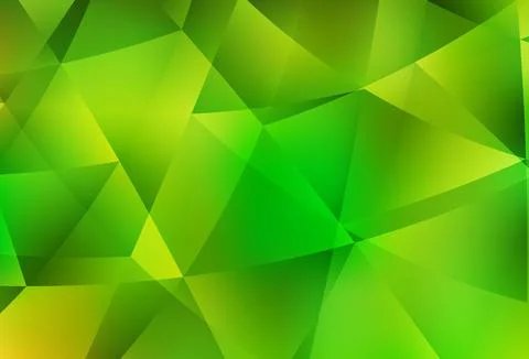 Light Green, Yellow vector triangle mosaic background. 스톡 일러스트