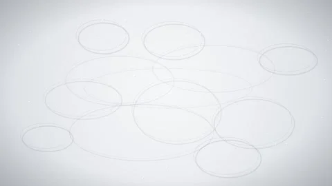 Light Grey 3D Geometric Circles Abstract Background Stock Footage 344255939