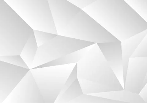 Light grey abstract concept polygonal tech background Stock Illustration