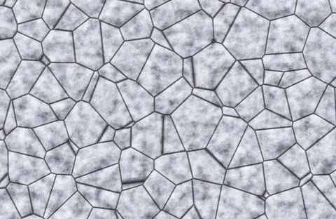 Light grey abstract polygonal stone wall mosaic texture illustration. Stock Illustration