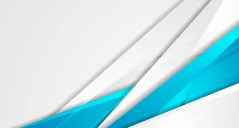 Light grey and blue glossy stripes geometric minimal abstract background Stock Illustration