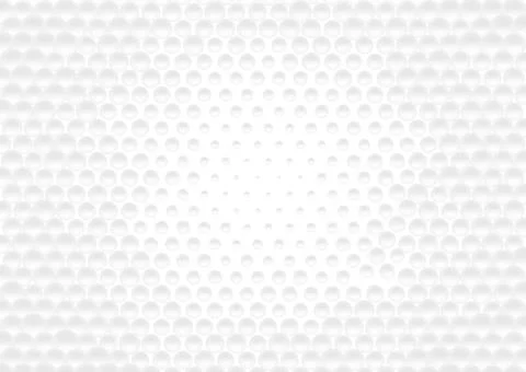 Light grey and white 3d halftone circles abstract minimal geometric backgroun Stock Illustration