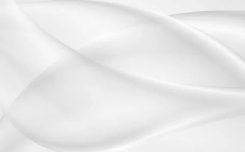 Light grey and white smooth flowing waves background Stock Illustration
