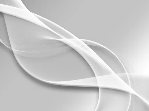 Light Grey And White Smooth Elegant Waves Background Stock Illustration