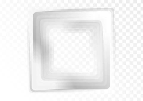 Light grey and white smooth glossy square abstract geometric background Stock Illustration