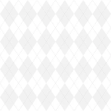 Light grey argyle seamless pattern background.Diamond shapes with dashed lines Illustrazione stock