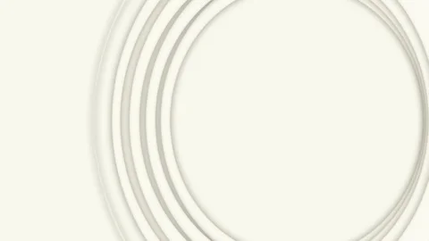 Light grey circle frames moving, widen and narrow down on white background Stock Footage 106055384