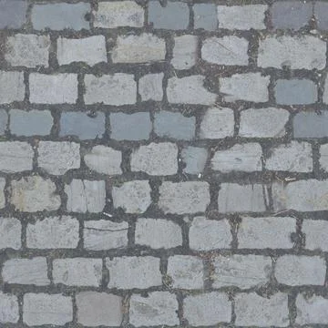 Light Grey Cobblestone Road Surface Pattern Stock Photos