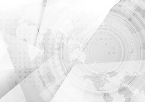 Light grey concept technology background Stock Illustration
