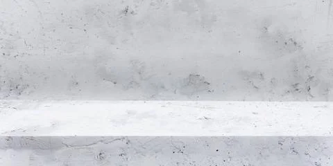 Light grey concrete texture table display for product demonstration light ... Stock Photos