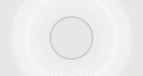 Light grey geometric tech background with minimal circles Stock Illustration