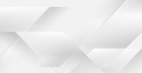 Light grey glossy geometric shapes tech abstract background Stock Illustration