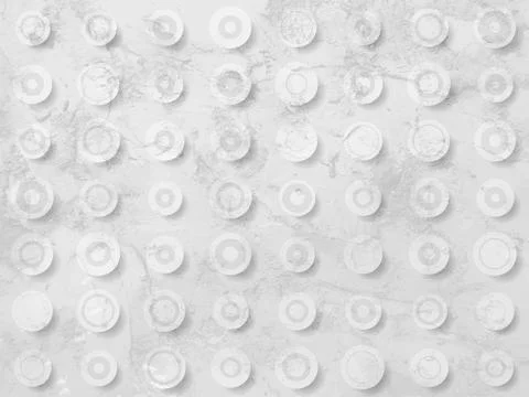 Light grey grunge concrete texture with circles dots abstract background Stock Illustration