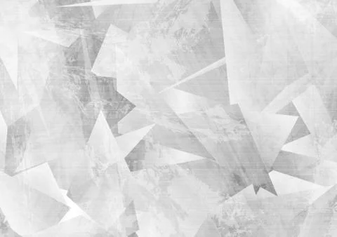 Light grey grunge polygonal tech abstract background 스톡 일러스트