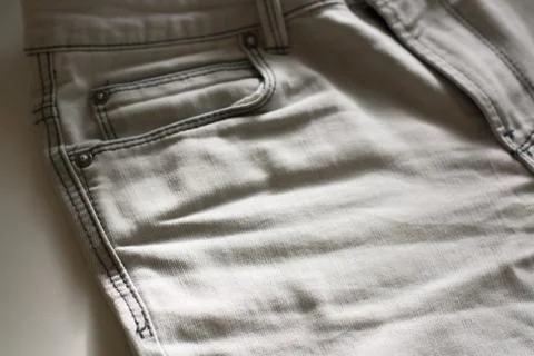 Light grey jeans Stock Photos
