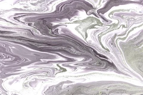 Light grey marble texture. Liqued ink background. Illustrazione stock