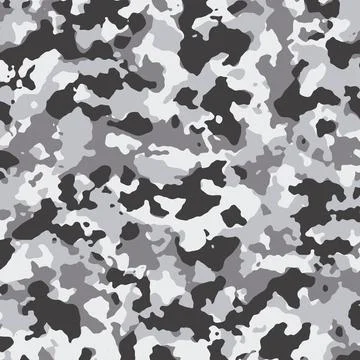 Light grey or black white camouflage. Military camouflage. Stock Illustration