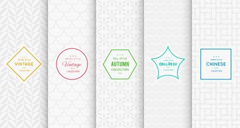 Light grey seamless patterns for universal background 库存插图