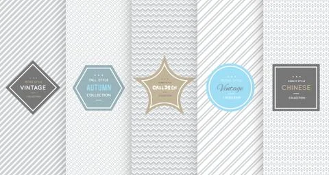 Light grey seamless patterns for universal background Stock Illustration