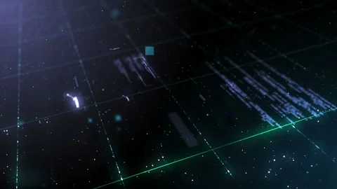 Light grid. Abstract technology background Stock Footage 87951932