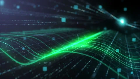 Light grid. Abstract technology background Stock Footage 87952353