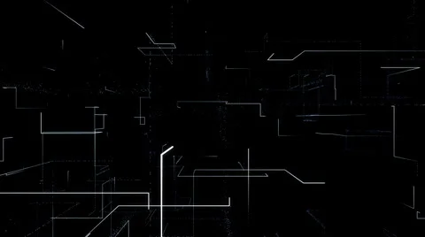 Light grid particle animation, seamless loop. Stock Footage