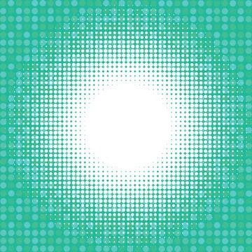 Light halfton on green digital background イラスト素材