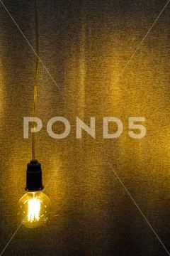 Light hang in studio with plain background Stock Photos