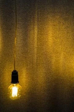 Light hang in studio with plain background Stock Photos