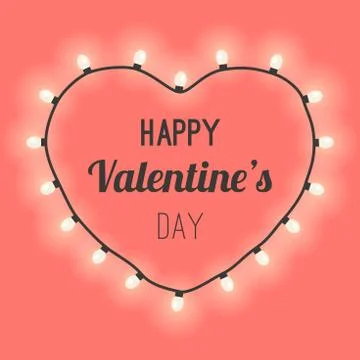 Light heart frame. Stock Illustration