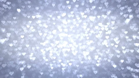 Light hearts appear on the shining background. Valentines Day holiday abstract Stock Footage 101681311