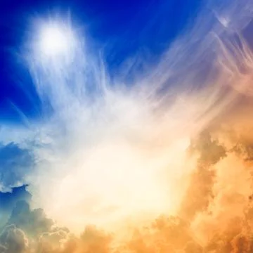 Light from heaven Illustration