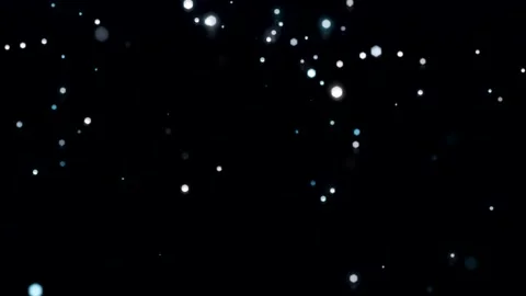 Light hexagons falling from above on a black background. Stock Footage 246869187
