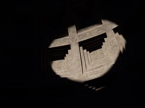 Light hitting ceiling in the Pantheon Stock Photos