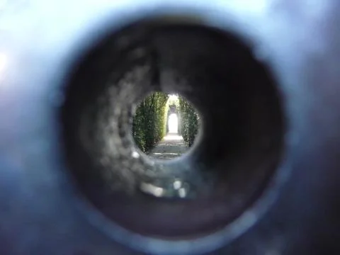 Light from the hole of a lock 스톡 사진