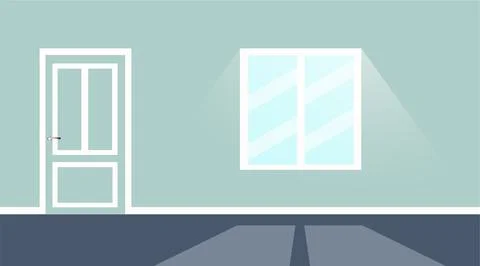 Light home window background Stock Illustration