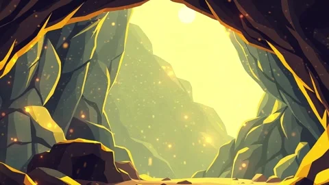 Light in the Horizon Cave, and Light Sunny scene. Stock Footage 307001781
