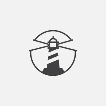 Light house icon vector Stock Illustration