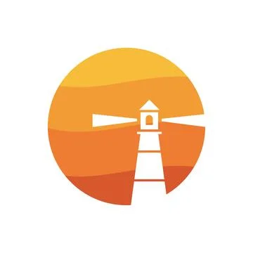 Light House Logo Иллюстрация