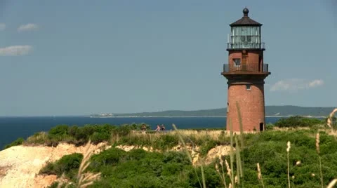 Light house Martha's Vineyard; 2 Stock Footage 12279132