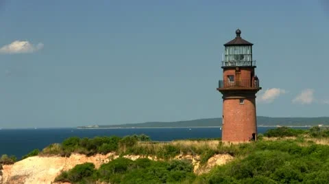 Light house Martha's Vineyard; 4 Stock Footage 12279167