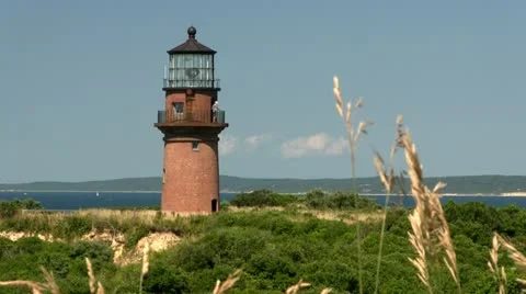 Light house Martha's Vineyard; 6 Stock Footage 12279221