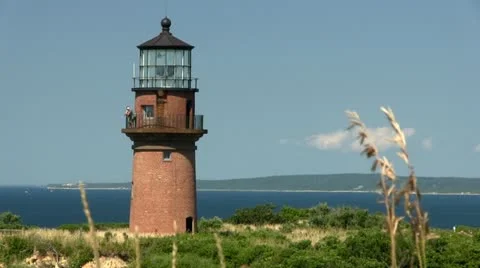 Light house Martha's Vineyard; 7 Stock Footage 12279581