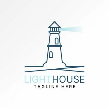 Light house ray beach ship island landmark marine navigation tower shore coast Stock Illustration